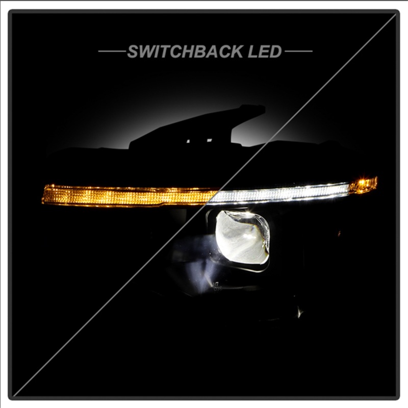 Jeep Grand Cherokee Headlights - SPYDER - High-Power LED, APEX Series, Projector, Factory HID - Black - `14-`21