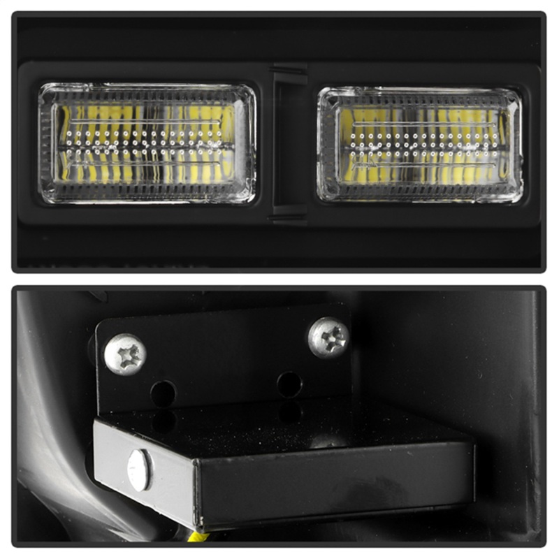 Jeep Grand Cherokee Headlights - SPYDER - High-Power LED, APEX Series, Projector, Factory HID - Black - `14-`21