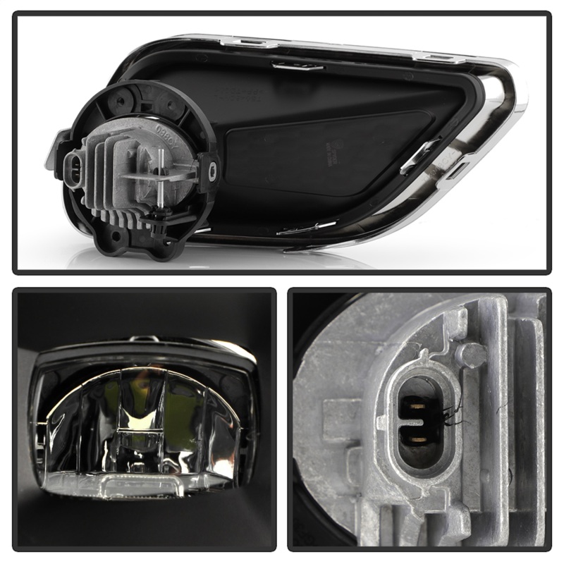 Jeep Cherokee Fog Lights - SPYDER - OEM LED w/ Switch - Clear - `19-`23