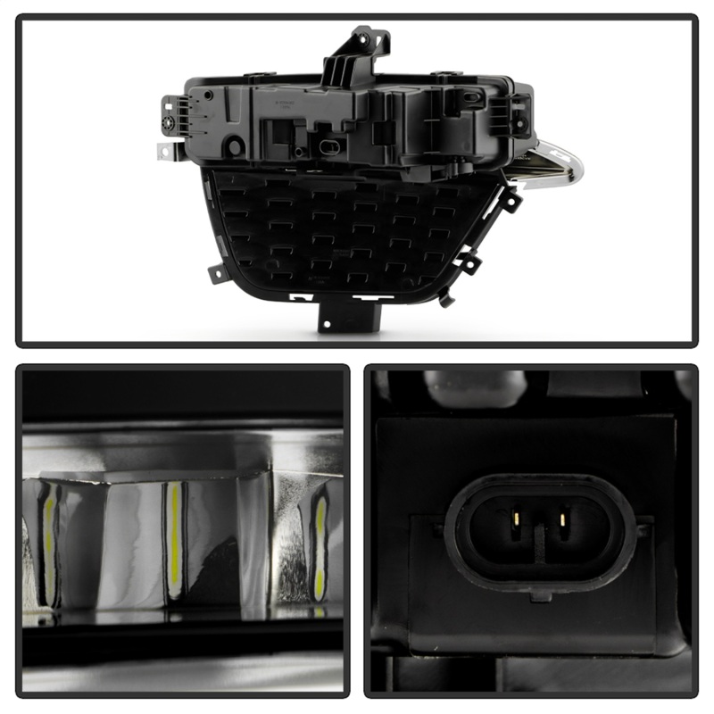 Jeep Grand Cherokee Fog Lights - SPYDER - OEM LED w/ Switch - Clear - `22-`24