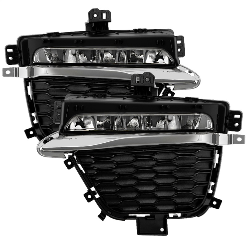 Jeep Grand Cherokee Fog Lights - SPYDER - OEM LED w/ Switch - Clear - `22-`24