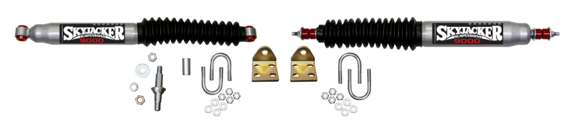 Jeep Wrangler Steering Damper - Skyjacker - Dual Stab KT - Silver - `97-`06 Jeep Wrangler Steering Damper - Skyjacker - Dual Stab KT - Silver - `97-`06