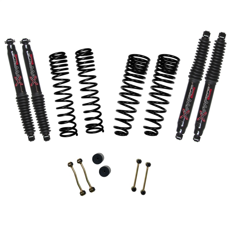 Jeep Gladiator JT Suspension Lift Kit - Front + Rear - Skyjacker - Dual-Rate Long Travel + Black Max Shocks - Black - 2020