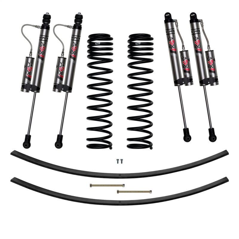 Jeep Cherokee XJ Suspension Lift Kit - Skyjacker - 3in LT/DRATE with ADX 2.0 Remote Reservoir Monotube Shocks - `84-`01