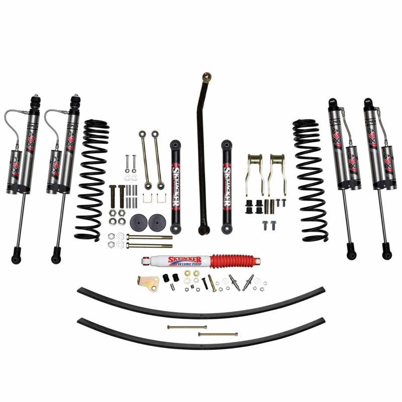 Jeep Cherokee XJ Suspension Lift Kit - Skyjacker - 4.5 in. with ADX 2.0 Remote Reservoir Monotube Shocks - `84-`01