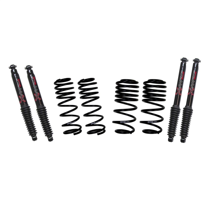 Jeep Wrangler Coilover Suspension Kit - Skyjacker - Lowering Kit w/ Black MAX Shocks - Black - `21-`24