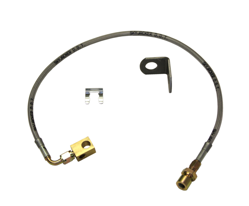 Jeep Wrangler Brake Hose - Rear - Skyjacker - Stainless Steel - `97-`01