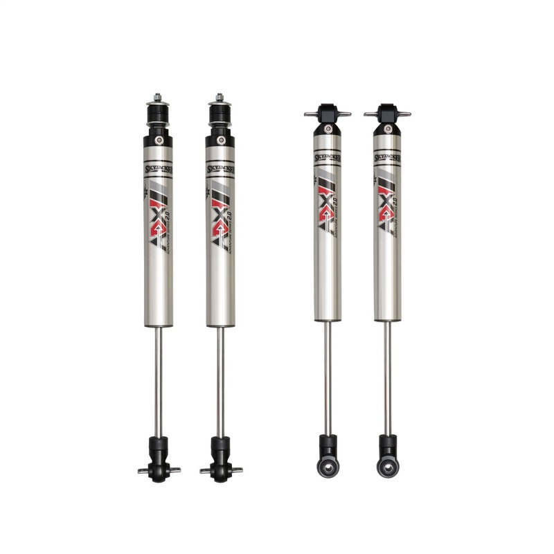 Jeep Wrangler Coilover Suspension Kit - Skyjacker - ADX M2.0 Remote Reservoir - Polished Clear Coat Aluminum - `97-`06