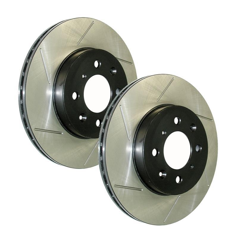 Jeep Grand Cherokee Brake Rotor (1) - Front Right - Stoptech - Sport Slotted Cryo - Black - `11-`20