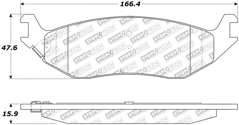 Jeep J8 Brake Pads - Rear - Stoptech - Street Performance - `08-`11