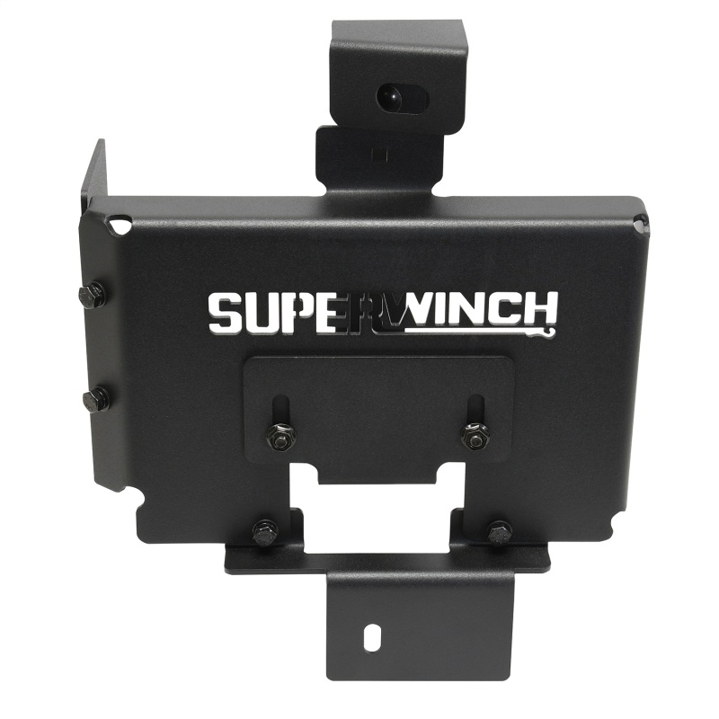 Jeep Gladiator Auxiliary Battery Mount - Superwinch - AuxBatteryKit, Battery Tray - Black/Red - `18-`24