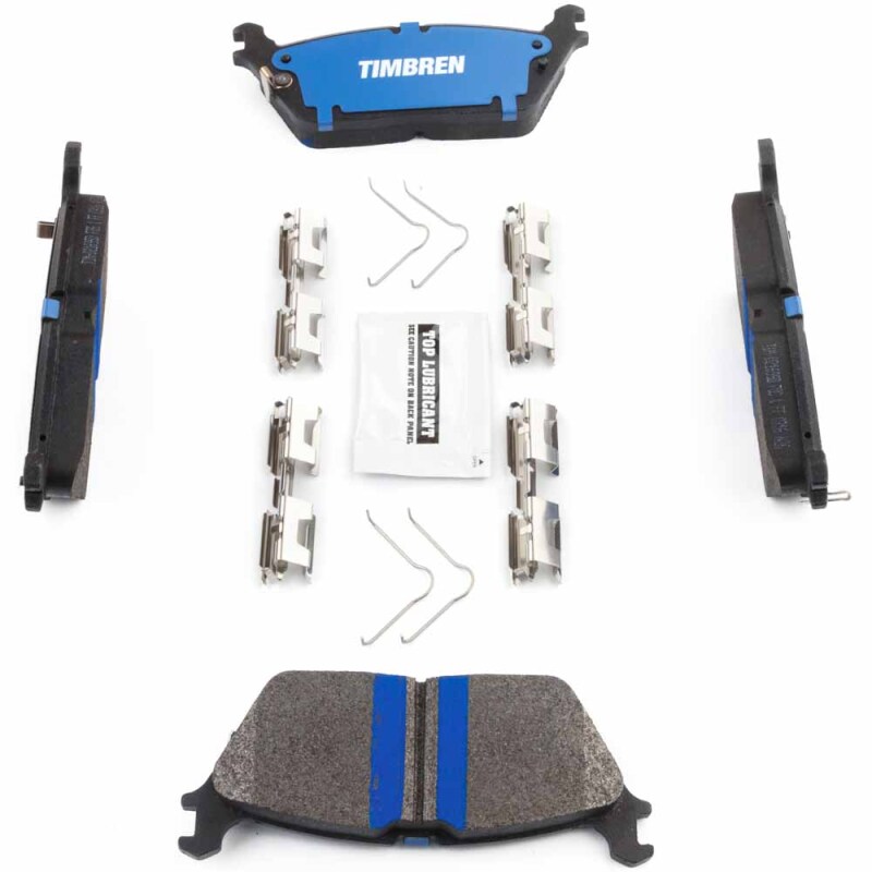 Jeep Grand Wagoneer Brake Pads - Rear - Timbren - BES OnyxBite™ Severe Duty Semi-Metallic - `22-`25