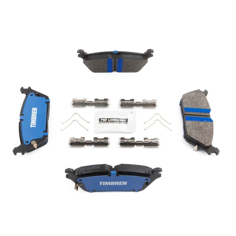 Jeep Grand Wagoneer Brake Pads - Rear - Timbren - BES OnyxBite™ Severe Duty Semi-Metallic - `22-`25