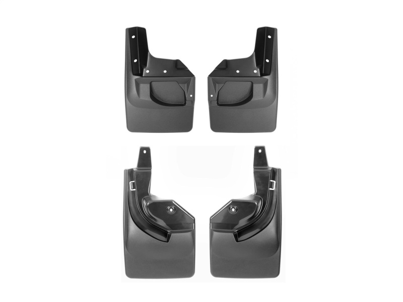 Jeep Wrangler JL Mud Flaps - WeatherTech - No-Drill DigitalFit - Black - `18-`27
