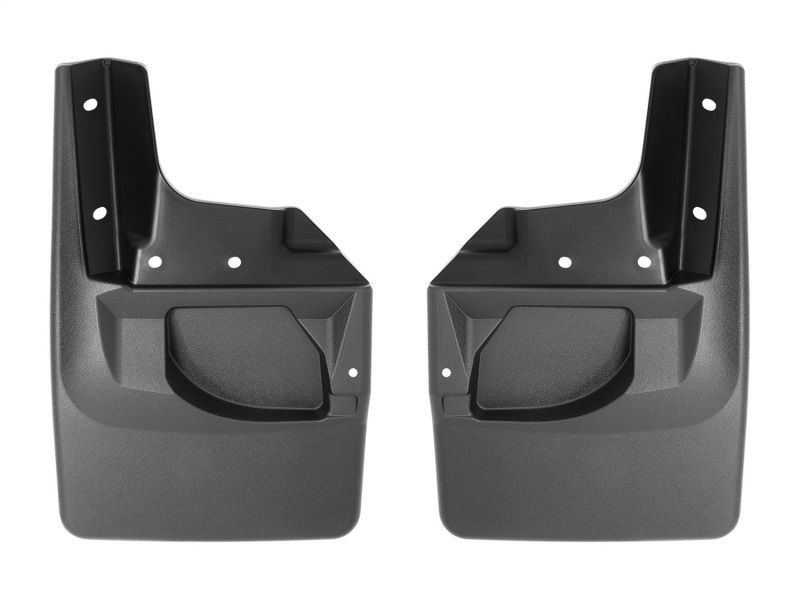 Jeep Wrangler Mud Flaps - WeatherTech - No-Drill DigitalFit - Black - `18-`27
