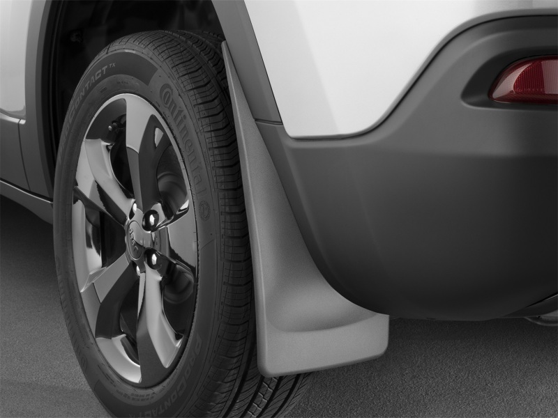 Jeep Cherokee Mud Flaps - WeatherTech - No-Drill DigitalFit - Black - `14-`27