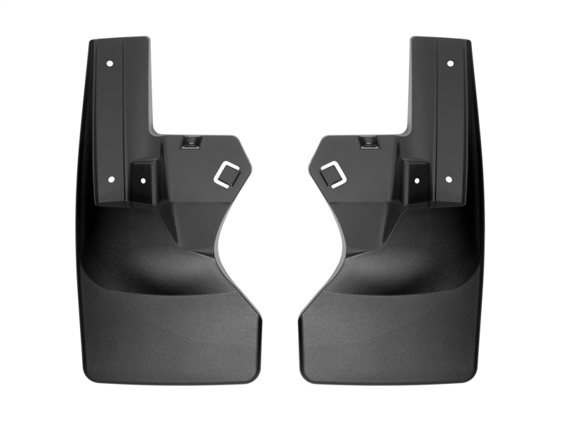 Jeep Gladiator Mud Flaps - WeatherTech - No-Drill DigitalFit - Black - `20-`27