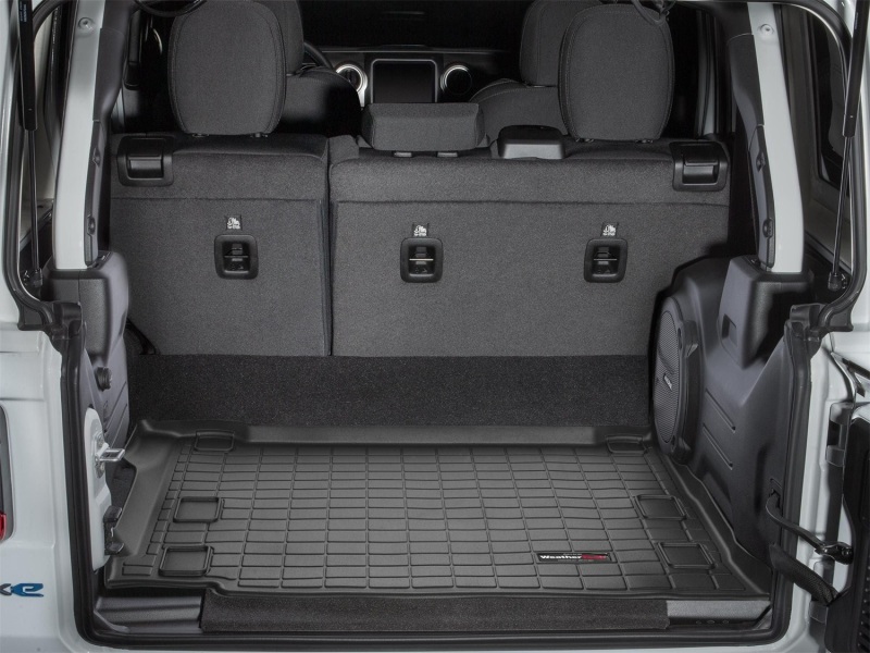 Jeep Wrangler Cargo Liner - Behind 2nd Row Seating - WeatherTech - Raised Lip - Black - `21-`27
