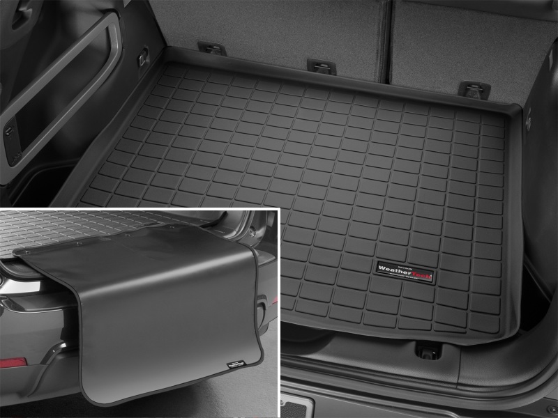 Jeep Cherokee Cargo Liner - Rear - WeatherTech - With Bumper Protector - Black - `14-`27