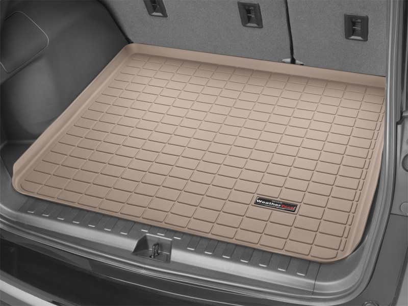 Jeep Wrangler Cargo Liner - Behind 1st Row Seating - WeatherTech - Works w/Alpine Premium 9-Speakers - Tan - `15-`27