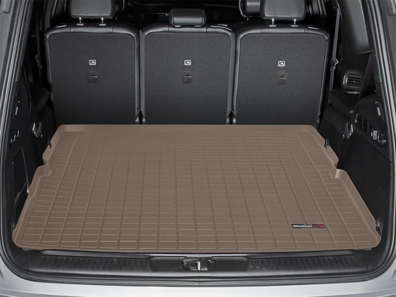 Jeep Grand Wagoneer Cargo Liner - WeatherTech - Raised Lip - Tan - `22-`27