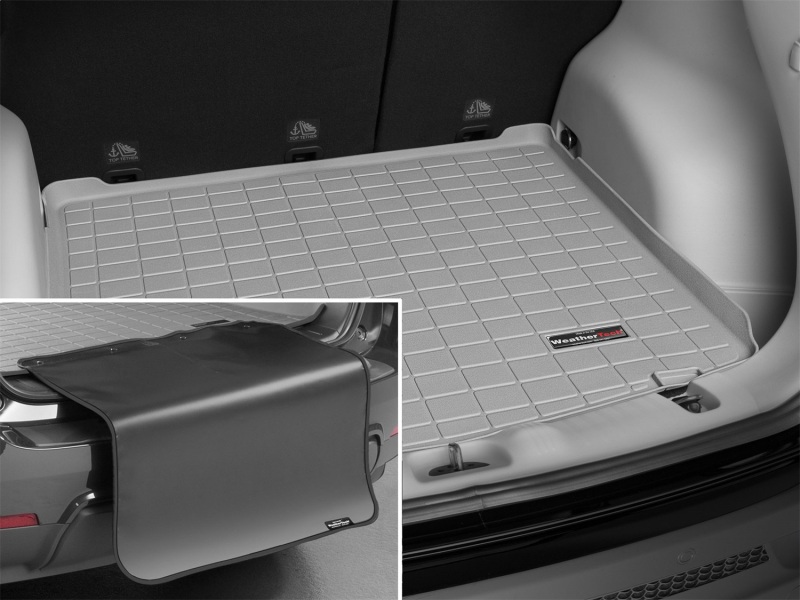 Jeep Compass Cargo Liner - Rear - WeatherTech - with Bumper Protector - Grey - `17-`27