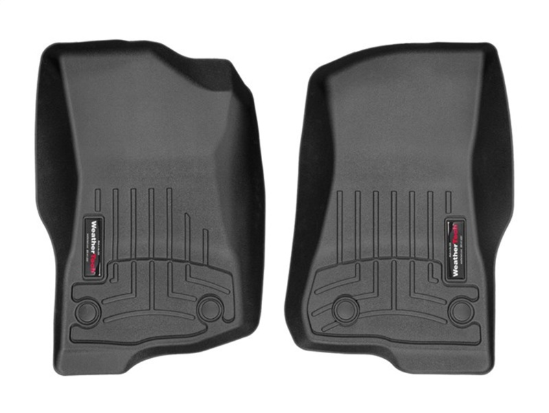 Jeep Wrangler Unlimited FloorLiner - Front - WeatherTech - DigitalFit - Black - `18-`27