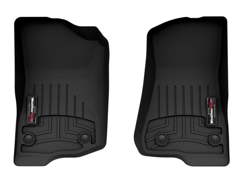 Jeep Wrangler Unlimited FloorLiner - Front - WeatherTech - DigitalFit - Black - `18-`27