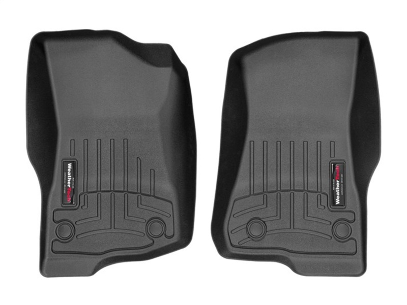 Jeep Wrangler Unlimited FloorLiner - Front - WeatherTech - DigitalFit - Black - `18-`27