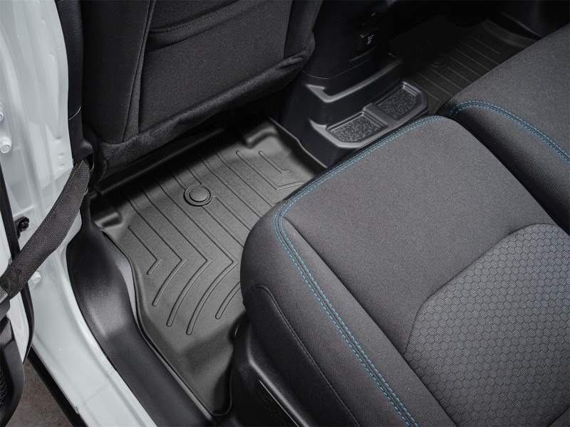 Jeep Wrangler 4xE FloorLiner - Rear - WeatherTech - DigitalFit - Black - `21-`27
