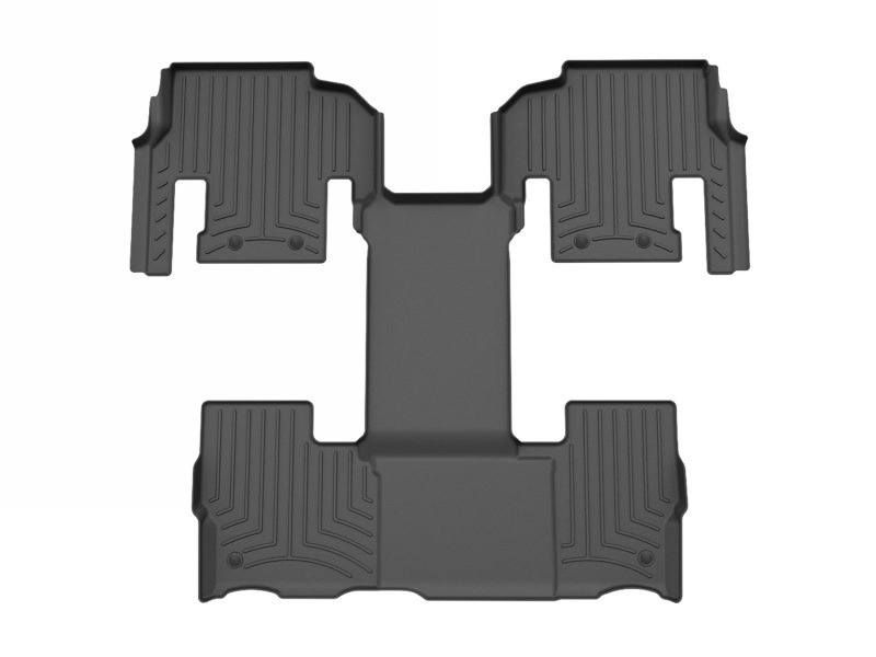 Jeep Wagoneer Floor Mat Set - Rear - WeatherTech - FloorLiner HP - Black - `22-`24