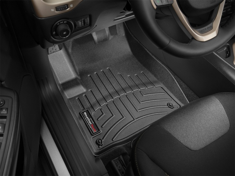 Jeep Cherokee FloorLiner - Front - WeatherTech - DigitalFit - Black - `14-`27