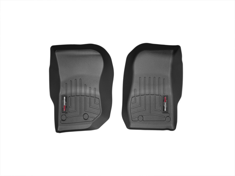 Jeep Wrangler FloorLiner - Front - WeatherTech - DigitalFit, HDTE - Black - `14-`27