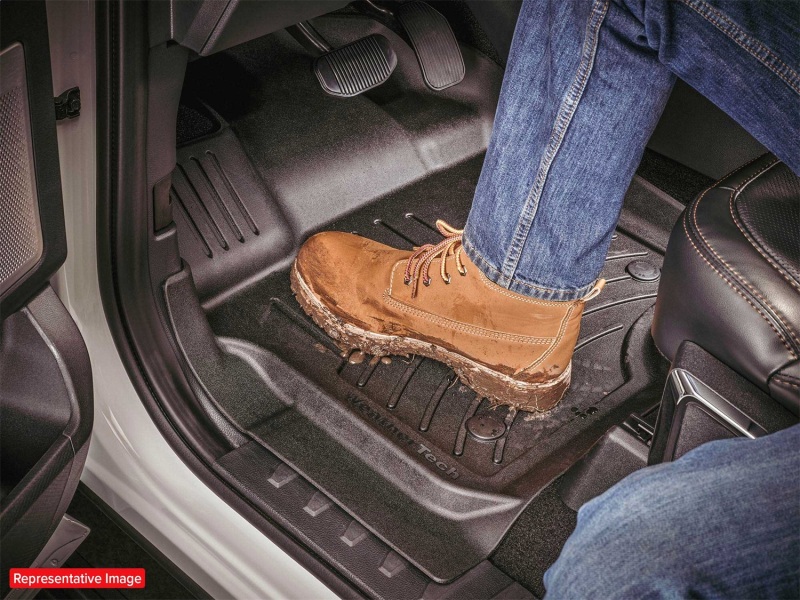 Jeep Compass Floor Mat Set - Front - WeatherTech - FloorLiner HP - Tan - `17-`26