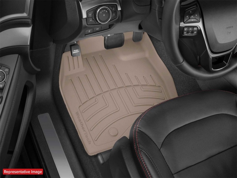Jeep Compass Floor Mat - Rear - WeatherTech - FloorLiner HP - Tan - `17-`26