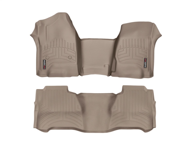Jeep Wrangler Unlimited FloorLiner - Front - WeatherTech - DigitalFit - Tan - `18-`27