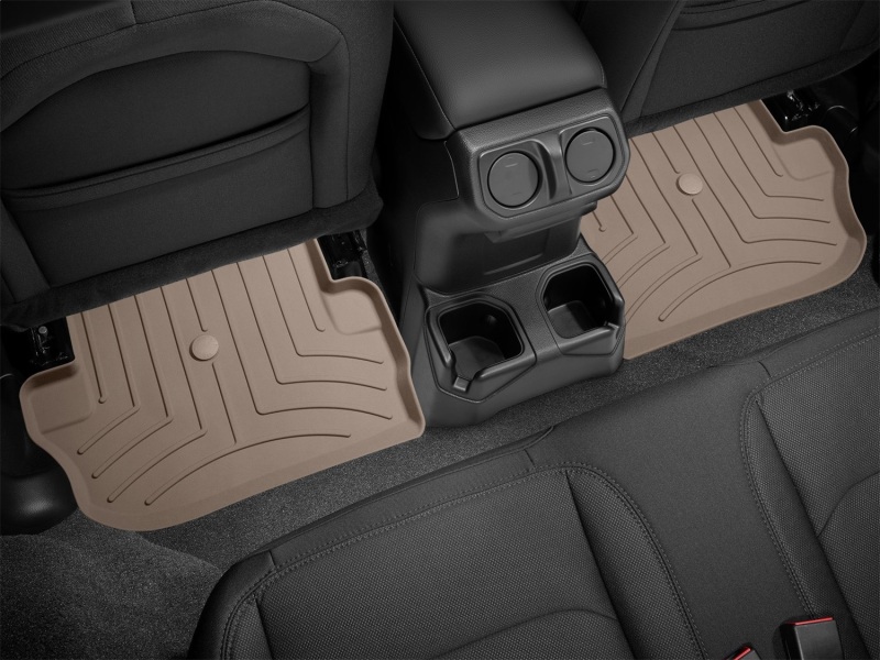 Jeep Wrangler Floor Mat - Rear - WeatherTech - FloorLiner HP - Tan - `19-`27