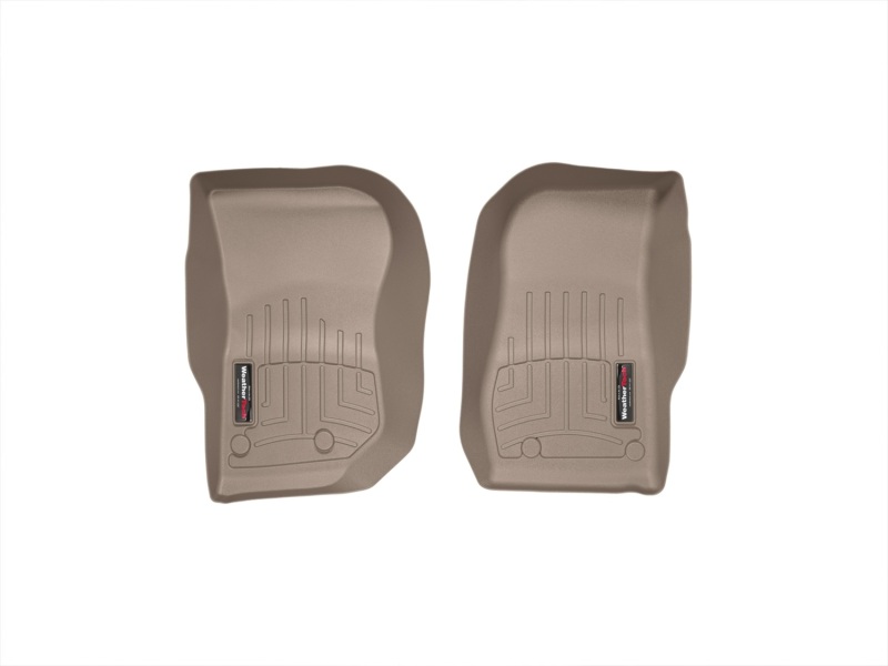 Jeep Wrangler FloorLiner - Front - WeatherTech - DigitalFit - Tan - `14-`27