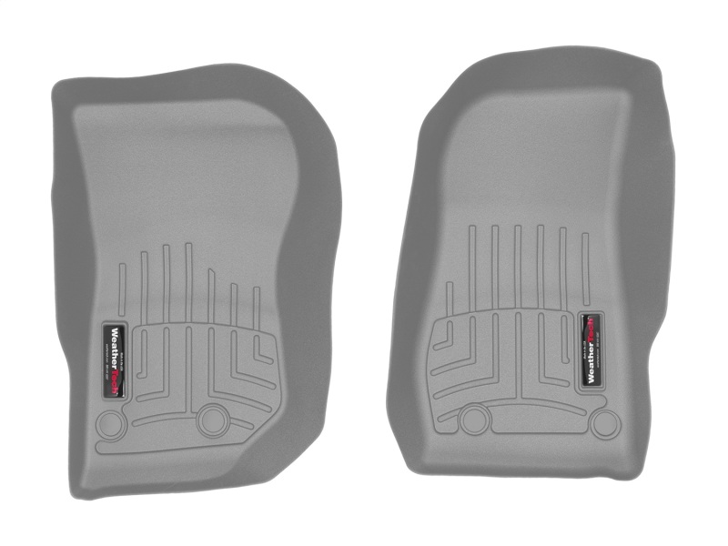 Jeep Wrangler FloorLiner - Front - WeatherTech - DigitalFit - Grey - `14-`27