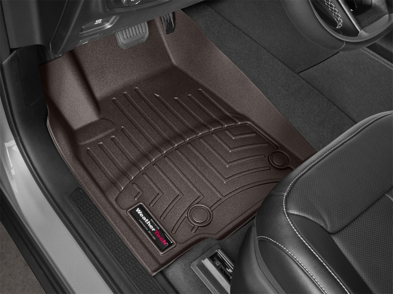 Jeep Grand Cherokee L Floor Mat Set - Front - WeatherTech - DigitalFit - Cocoa - `21-`27
