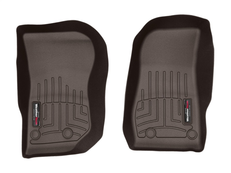 Jeep Wrangler FloorLiner - Front - WeatherTech - DigitalFit - Cocoa - `14-`16