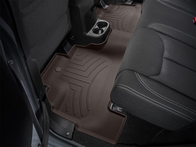 Jeep Wrangler JK Unlimited Floor Mats - Rear - WeatherTech - FloorLiner HP - Cocoa - `18-`27