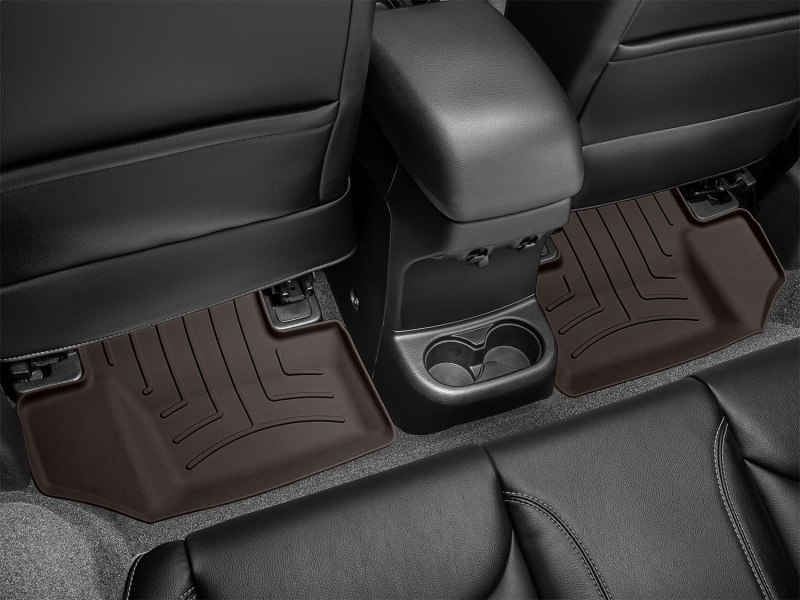 Jeep Wrangler Floor Mat Set - Rear - WeatherTech - FloorLiner HP - Cocoa - `18-`27