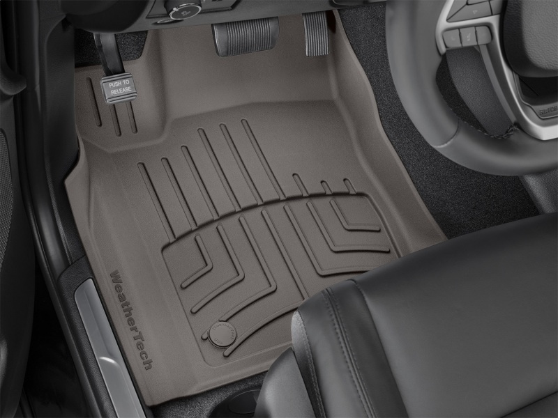 Jeep Grand Cherokee Floor Mat Set - Front - WeatherTech - FloorLiner HP - Cocoa - `16-`27