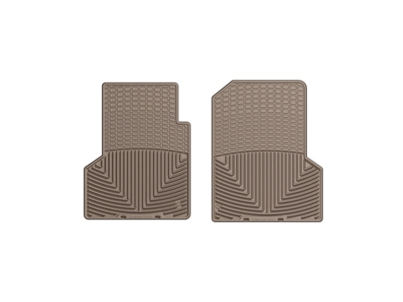 Jeep Wrangler Rubber Floor Mats - Front - WeatherTech - All-Weather - Tan - `97-`06