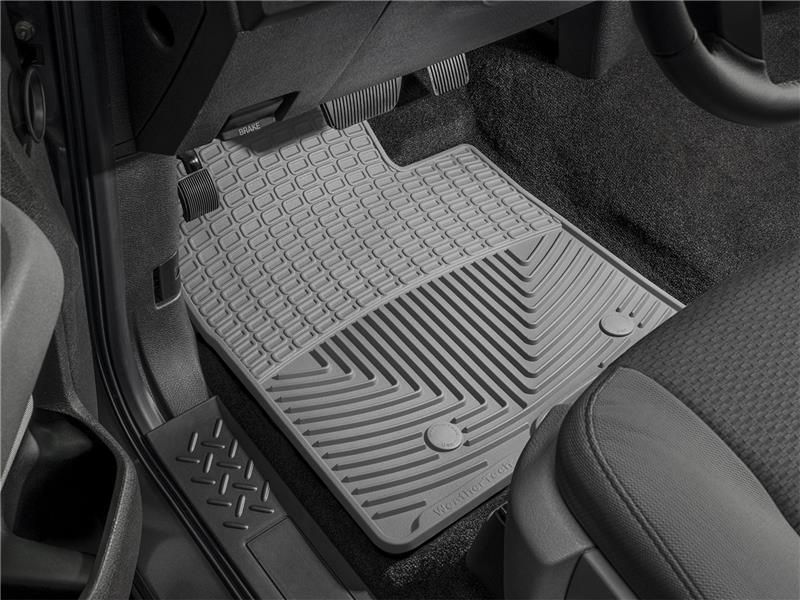 Jeep Wrangler Floor Mats - Front - WeatherTech - Rubber - Grey - `07-`13
