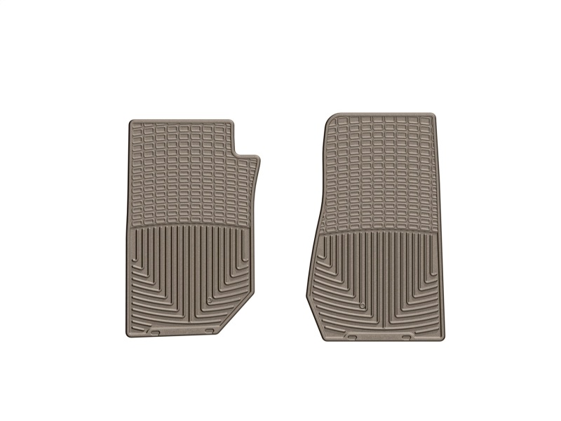 Jeep Wrangler Floor Mats - Front - WeatherTech - Rubber - Tan - `07-`13