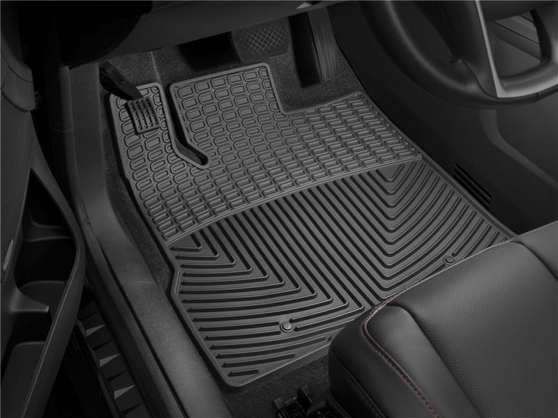 Jeep Cherokee Floor Mats - Front - WeatherTech - All-Weather Rubber - Black - `14-`27