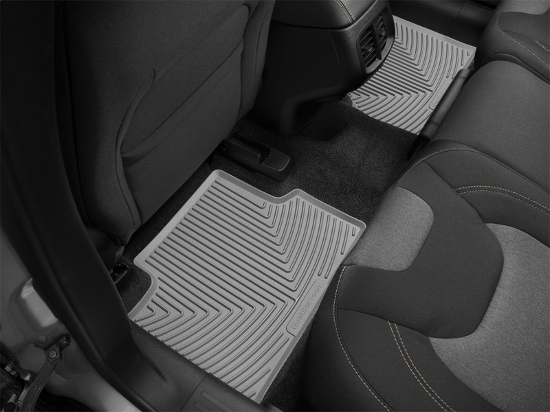 Jeep Cherokee Rubber Mats - Rear - WeatherTech - All-Weather - Grey - `14-`27