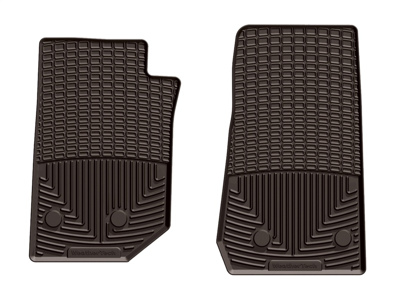 Jeep Wrangler Unlimited Rubber Floor Mats - Front - WeatherTech - All-Weather - Cocoa - `14-`16